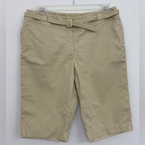 Rafaella belted Bermuda shorts